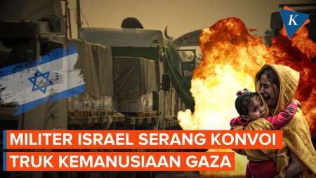 Israel Serang Konvoi Truk Kemanusiaan Gaza! 5 Orang Terbunuh