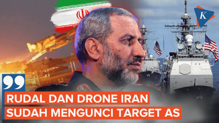 IRGC: Rudal Dan Drone Iran Sudah Kunci Target Kapal Hingga Pangkalan AS, Tinggal Tunggu Perintah!