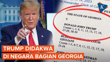 Trump Didakwa di Bagian Negara Georgia, atas Tuduhan Apa?