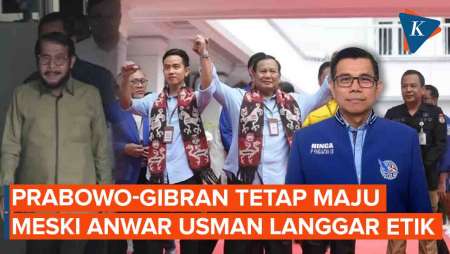 Prabowo-Gibran Tetap Maju ke Pilpres Meski Anwar Usman Dinyatakan Langgar Etik