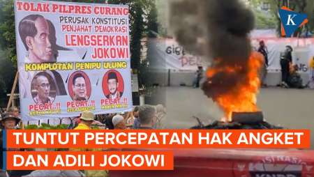 Jelang Hasil Rekapitulasi, 3 Ormas Sekaligus Demo di Depan KPU