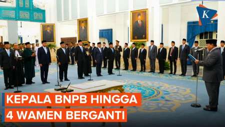 Momen Pelantikan 7 Pejabat Negara Kabinet Merah Putih Oleh Prabowo Subianto
