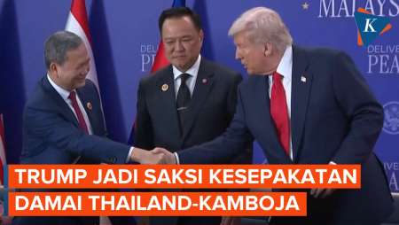 Donald Trump Jadi Saksi Kesepakatan Damai Kamboja-Thailand