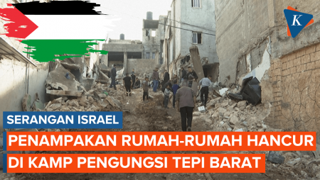 Operasi Militer Israel Memporak-porandakan Bangunan di Kamp Pengungsi Tepi Barat