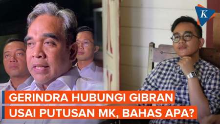 Gerindra Akui Ada Komunikasi dengan Gibran Usai Putusan MK