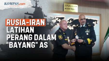 Detik-detik Iran Sambut Kapal Perang Rusia, Siap Latihan Militer Meski "Digertak" AS