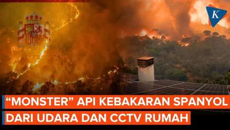 Spanyol Bak "Neraka", Video CCTV Merekam Kobaran Api Mendekati Rumah Di Madrid