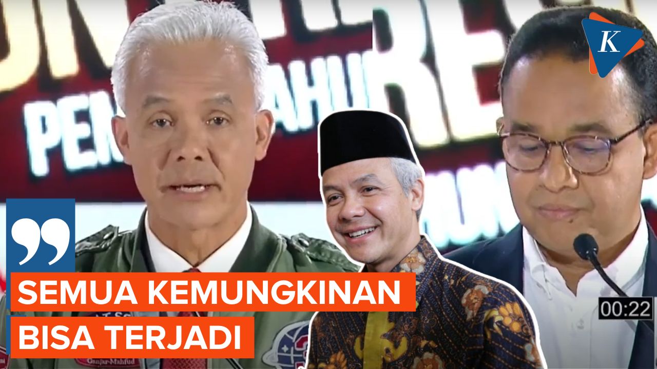 Kata Ganjar soal Berkongsi dengan Anies di Putaran Kedua Pilpres 2024