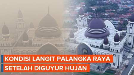 Beda Langit Palangka Raya Sebelum dan Setelah Diguyur Hujan