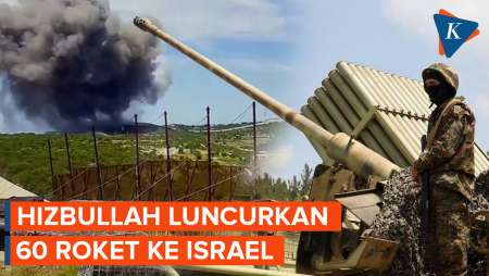 Luncurkan 60 Roket, Hizbullah Kembali Serang Israel