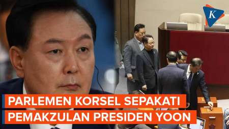 Mayoritas Anggota Parlemen Korsel Pilih Makzulkan Presiden Yoon Suk Yeol