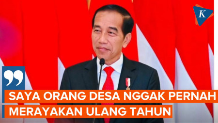 Genap Berusia 62 Tahun, Jokowi Mengaku Tak Pernah Merayakan Hari Ulang Tahun