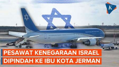 Pesawat Kenegaraan Israel Dipindah Ke Jerman, Sempat Berputar Di Laut Mediterania