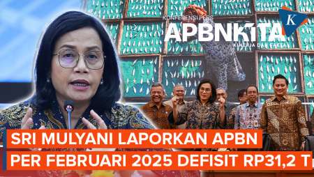 Sri Mulyani Ungkap APBN Februari 2025 Defisit Rp31,2 Triliun