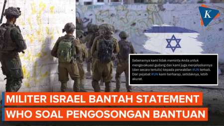 Israel Bantah soal Perintahkan WHO Kosongkan Gudang Bantuan di Gaza Selatan