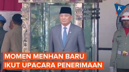 Menhan Sjafrie Sjamsoeddin Mulai Bertugas, Disambut Upacara Penerimaan secara Militer