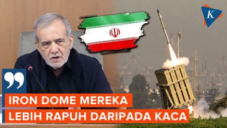 Presiden Iran Sebut Iron Dome Israel Lebih Rapuh daripada Kaca Usai Dijebol Rudal Iran