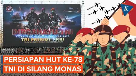 Intip Persiapan Perayaan HUT ke-78 TNI