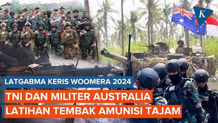 Momen TNI dan Militer Australia Latihan Tembak pada Puncak Latgabma Keris Woomera 2024