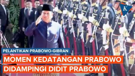 Detik-detik Kedatangan Prabowo Subianto Jelang Pelantikan, Didampingi Didit Prabowo