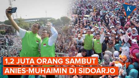 Anies-Muhaimin ke Sidoarjo, Klaim Disambut 1,2 Juta Warga