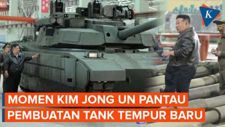 Momen Kim Jong Un Pantau Langsung Tank Tempur Baru Korea Utara