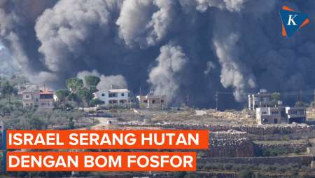 Israel Serang Hutan Kota Perbatasan dengan Bom Fosfor, Picu Kebakaran