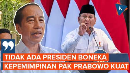 Kata Jokowi soal Prabowo Disebut Presiden Boneka