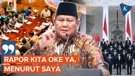 Prabowo: Rapor Kita Oke Ya, Menurut Saya Ya