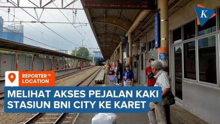 Berjalan dari Stasiun BNI City ke Stasiun Karet, Berapa Jauh Jaraknya?