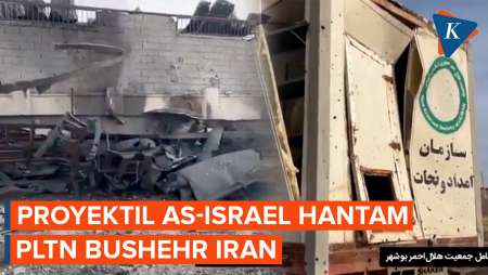 Serangan AS-Israel Hantam Pembangkit Listrik Nuklir Bushehr Iran