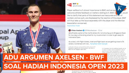 Polemik Hadiah Uang Indonesia Open 2023, Axelsen Adu Argumen dengan BWF