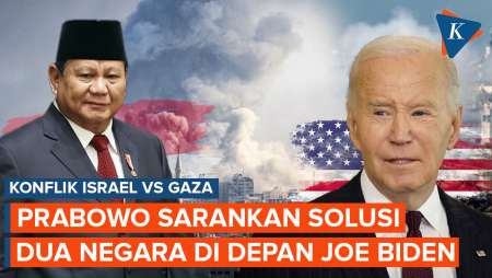 Di Depan Joe Biden! Prabowo Sarankan Solusi Dua Negara untuk Israel dan Palestina