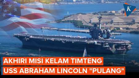 Detik-detik Kapal Induk USS Abraham Lincoln Tiba di San Diego