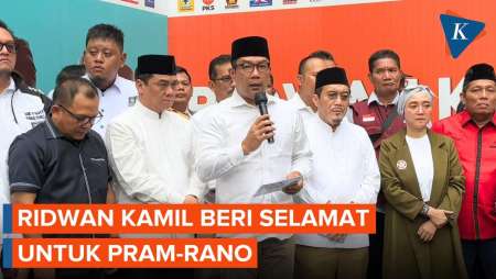 Ridwan Kamil Ucap Selamat untuk Pramono-Rano sebagai Pemenang Pilkada