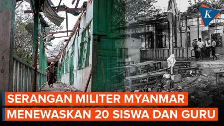 Serangan Junta Militer Myanmar ke Sekolah Menewaskan 20 Siswa dan 2 Guru
