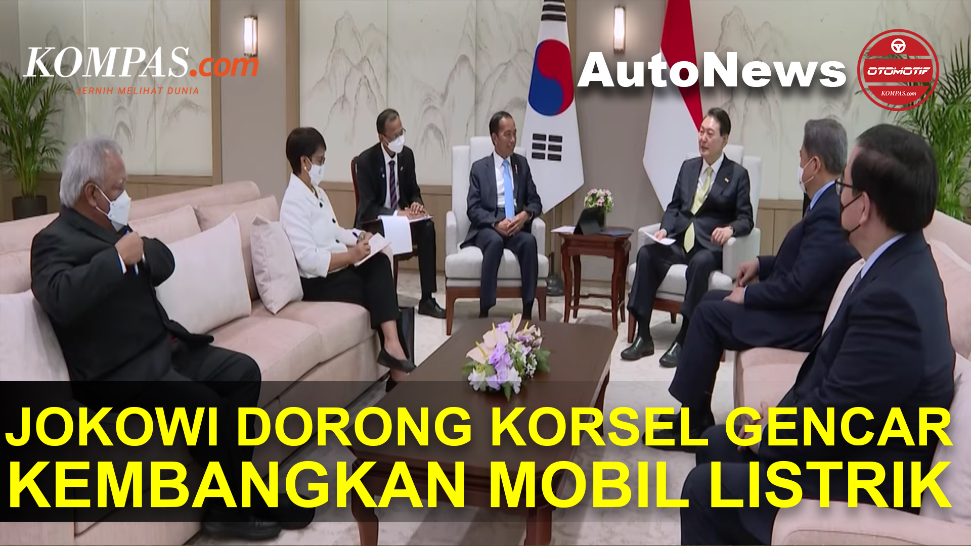 Presiden Joko Widodo Dorong Korea Selatan Lebih Gencar dalam Pengembangan Mobil Listrik