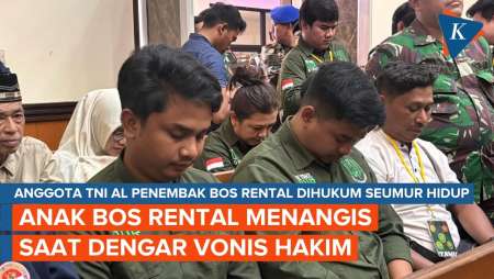 Anak Bos Rental Menangis Saat Dengar Vonis 3 TNI AL Penembak Ayahnya