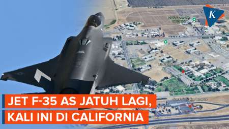 Jet Siluman F-35 AS Jatuh Lagi, Insiden Kedua di Tahun 2025