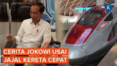 Jajal Kereta Cepat Jakarta-Bandung, Jokowi: Nyaman, Tidak Terasa Sama Sekali