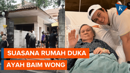 Melihat Suasana Rumah Duka Ayah Baim Wong