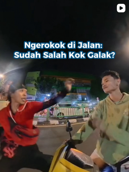 Merokok Di Jalan: Sudah Salah Kok Galak?