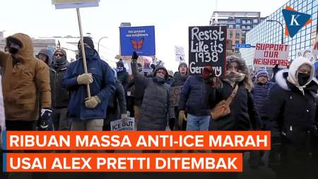 Ribuan Massa Anti-ICE Tuntut Keadilan Atas Penembakan Alex Pretti