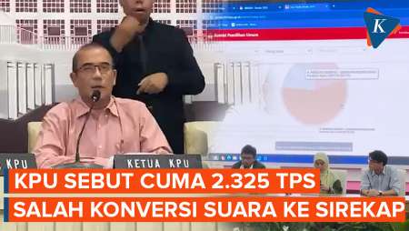 Minta Maaf, KPU Klaim Hanya 2.325 TPS yang Salah Konversi Suara ke Sirekap