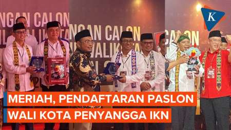 Meriah, Pendaftaran Paslon Wali Kota Penyangga IKN