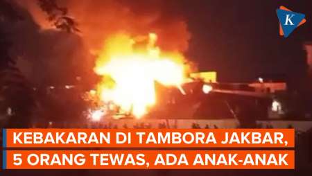 Rumah di Tambora Jakbar Kebakaran, 5 Orang Tewas