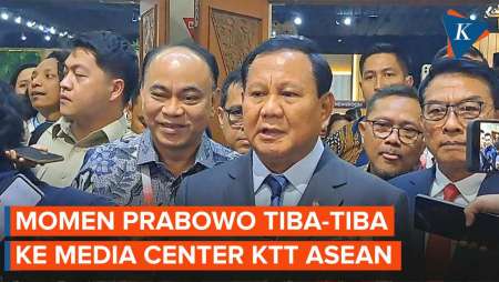 Prabowo Mendadak ke Media Center KTT ASEAN, Ada Apa?