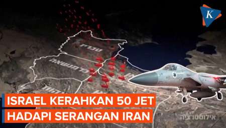 Israel Kerahkan 50 Jet dan Pesawat untuk Bisa Hadapi Serangan Rudal Iran