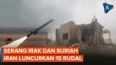 Kerahkan 15 Rudal, Iran Tembak 4 Rudal ke Suriah dan 11 ke Irak