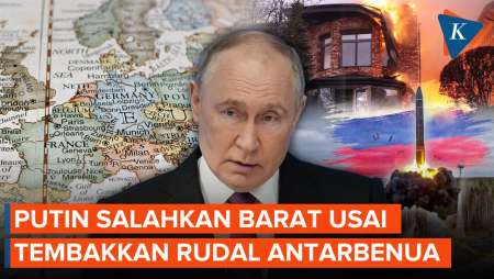 Usai Tembakkan Rudal Antarbenua, Putin Salahkan Barat atas Eskalasi Konflik 